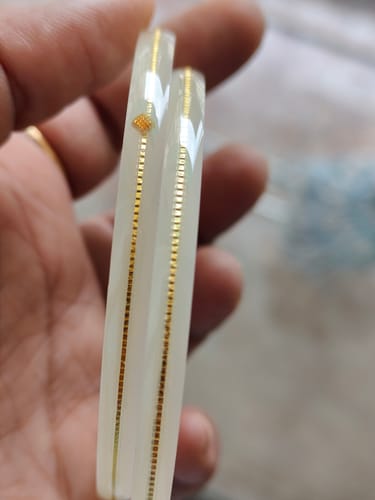Customer photo review of Off white - An Ultimate Bangle's Beauty
