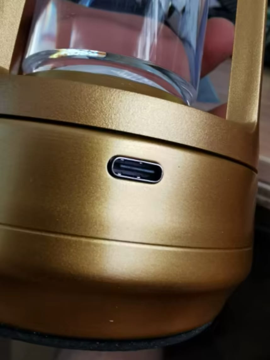 Customer photo review of Crystal Lantern Lamp