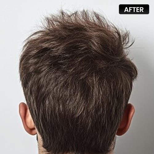 Customer photo review of BetterMe Instant HairLine Powder