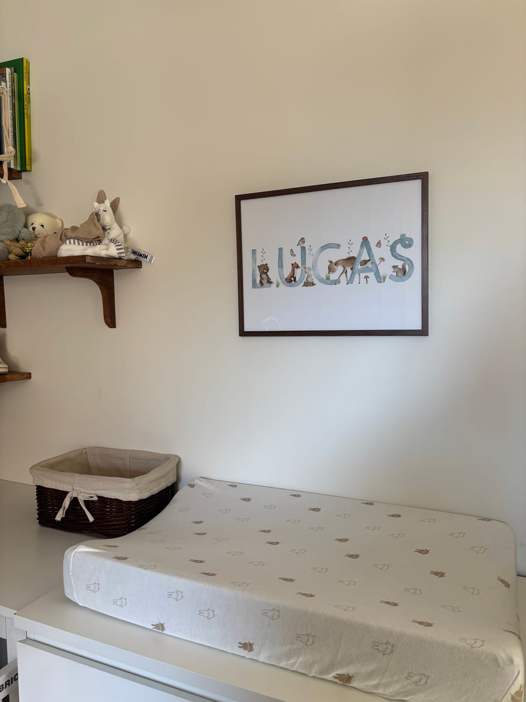 Customer photo review of Woodland Forest Name & Birth Print