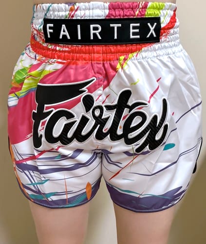 Customer photo review of FAIRTEX MUAY THAI SHORTS - BS1933 WORLD MUSIC