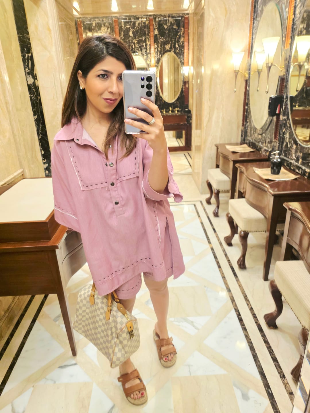 Customer photo review of LYCHEE MINI KAFTAN  CO-ORD SET