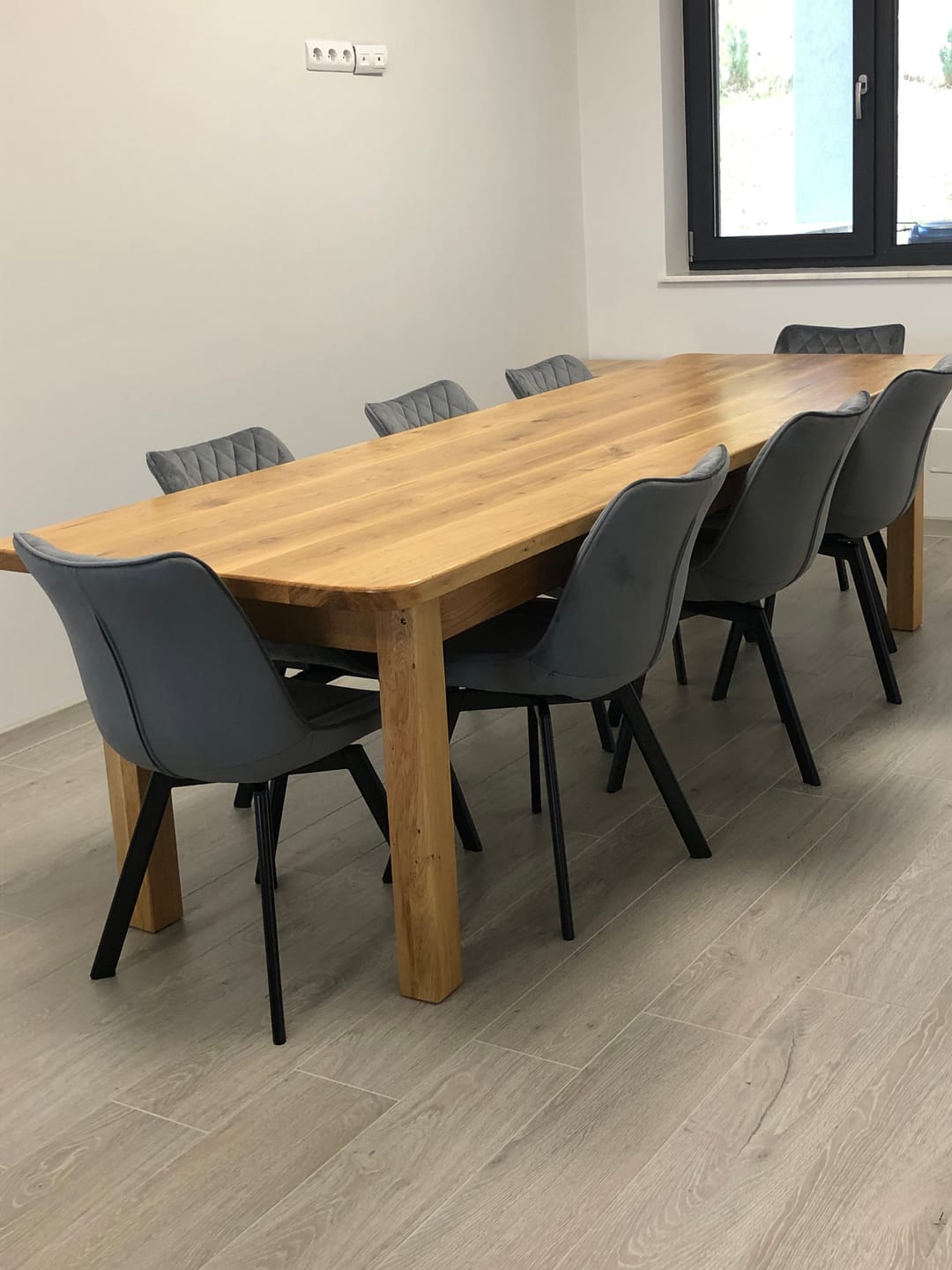 Customer photo review of Scaun tapitat K520, gri/negru, stofa catifelata, rotativ, 45x63x80 cm