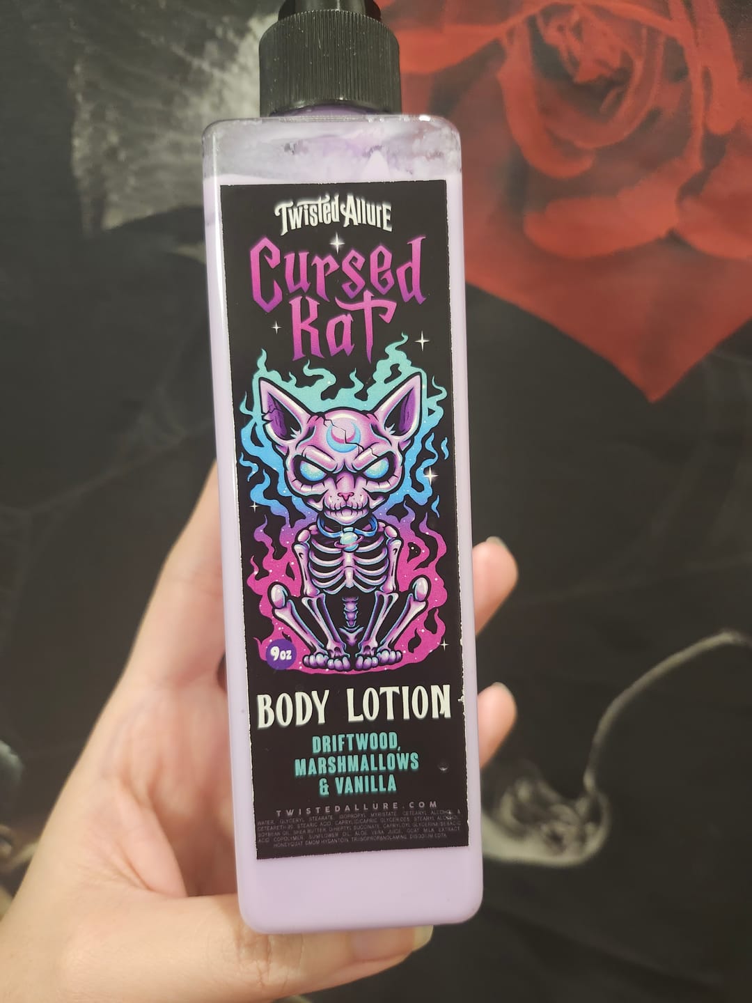 Customer photo review of Cursed Kat Body Lotion
