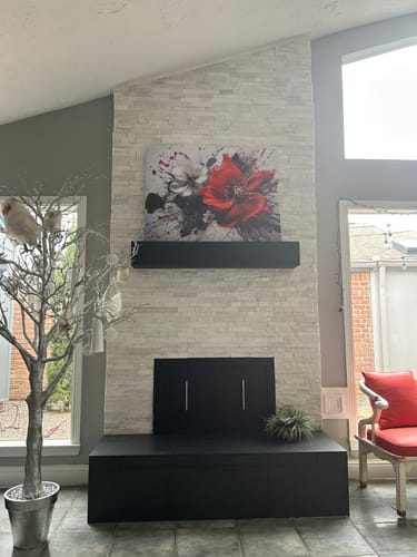 Customer photo review of Contemporary Mantels