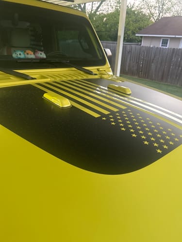 Customer photo review of COVER'D UP WINDSHIELD BUMPER COVERS JL/JT