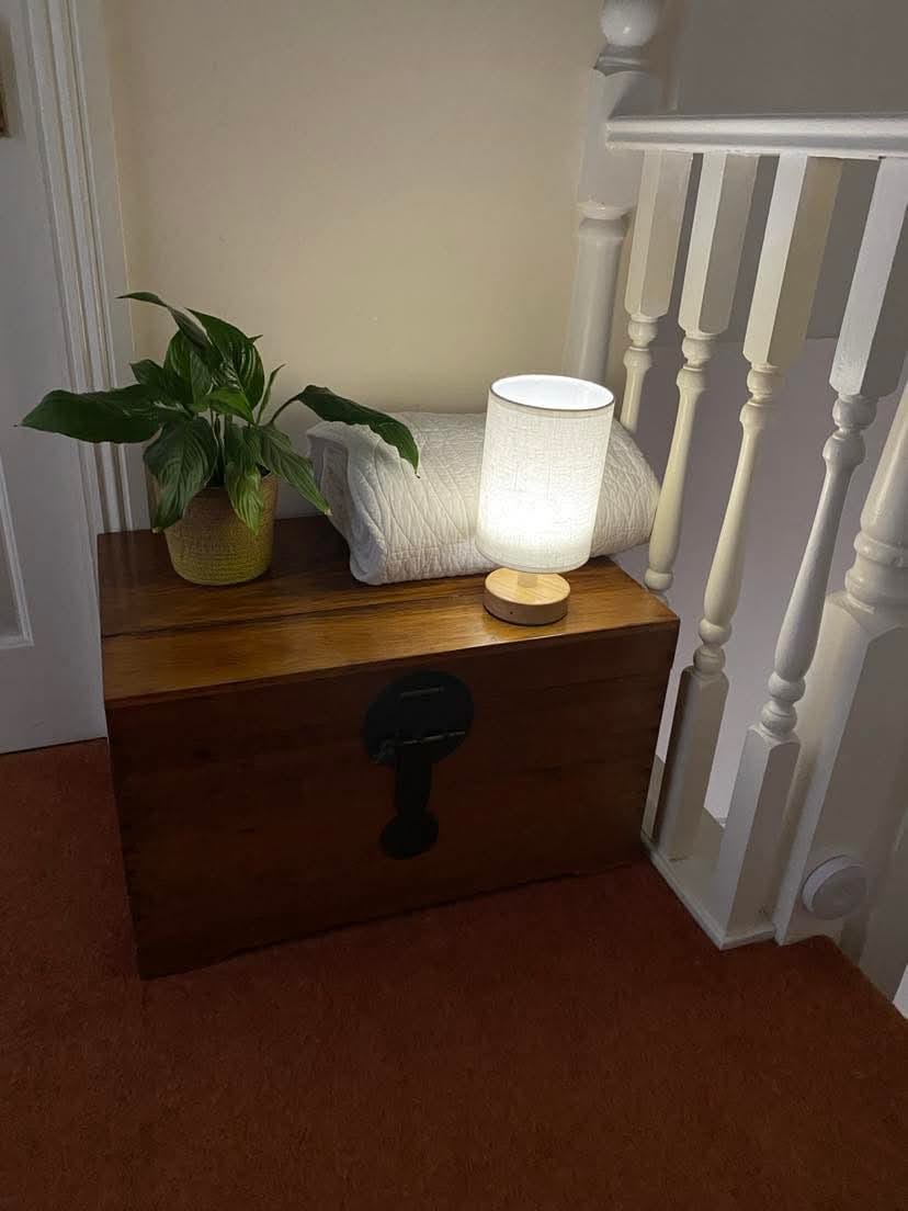 Customer photo review of Nordic Linen Table Lamp