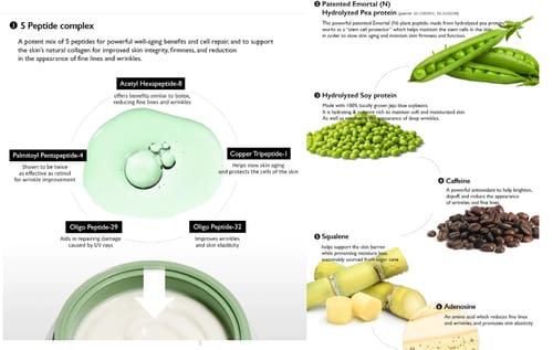 Customer photo review of Centella Phyto & 5 Peptide Concentrate Cream