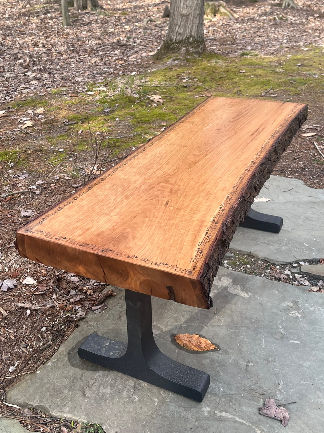 Customer photo review of Bench Legs 102 Wineglass 16H Metal Outdoor Furniture