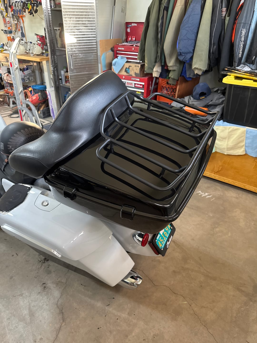 Customer photo review of 70L - Premium Extra Large Motorcycle Tour Pack for Harley Touring