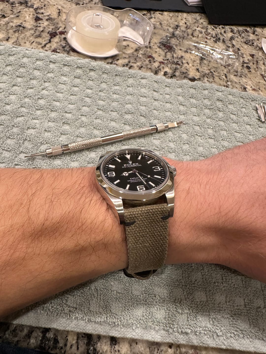 Customer photo review of Panzer Green Canvas