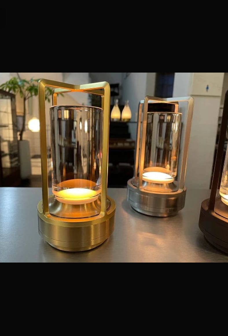 Customer photo review of Crystal Lantern Lamp