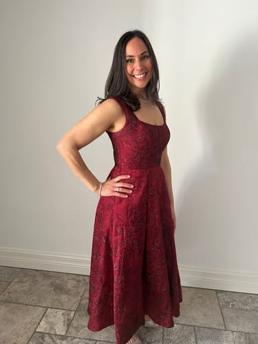 Customer photo review of Adore A-Line Dress by Bariano - RENTAL