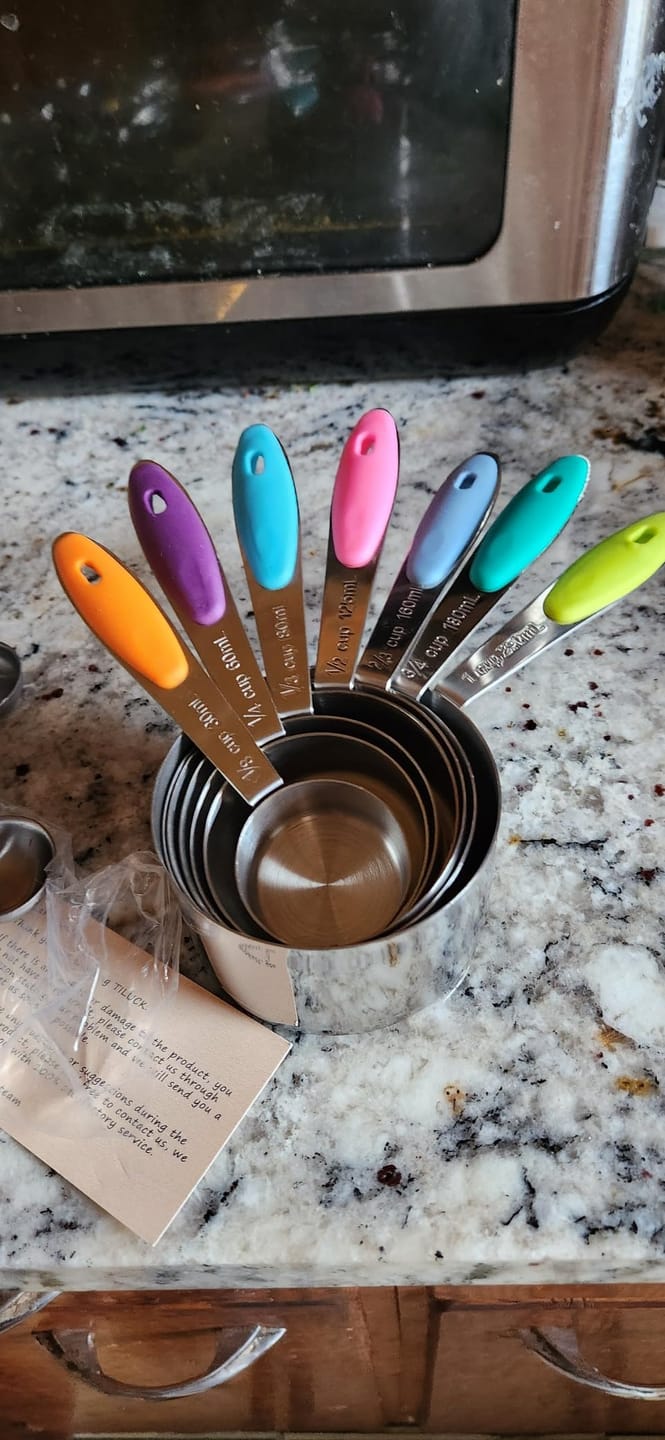 Customer photo review of Stainless Steel Magnetic Measuring Spoons Set