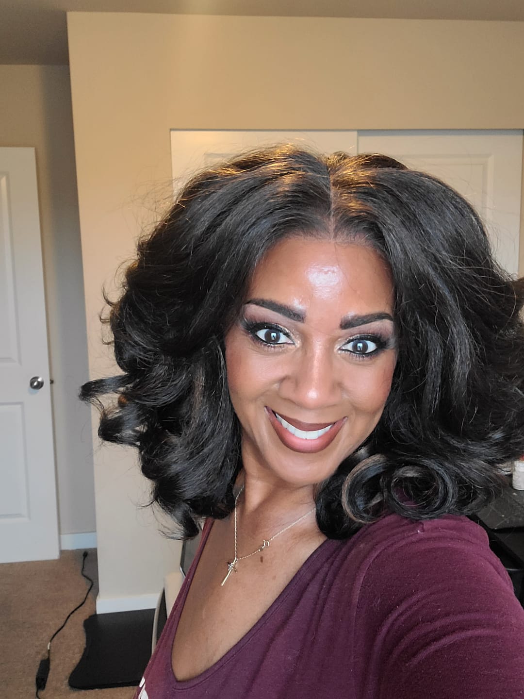 Customer photo review of Chade Magic Lace Heart Hairline Glueless Y-Part HD Lace Front Wig - MHH05