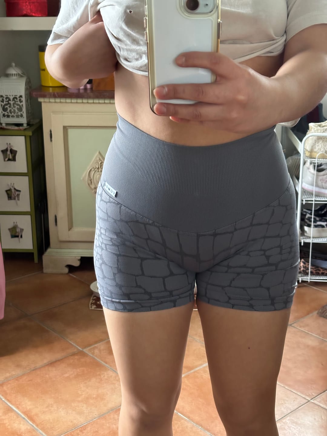 Customer photo review of Shorts All-up Cocco Grigio Ira