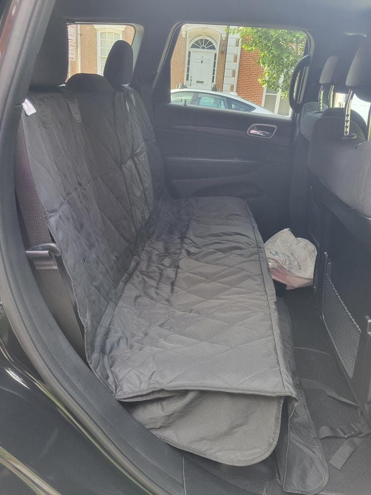 Customer photo review of Rear Seat Cover for Fold Down Seats with Hammock - Regular