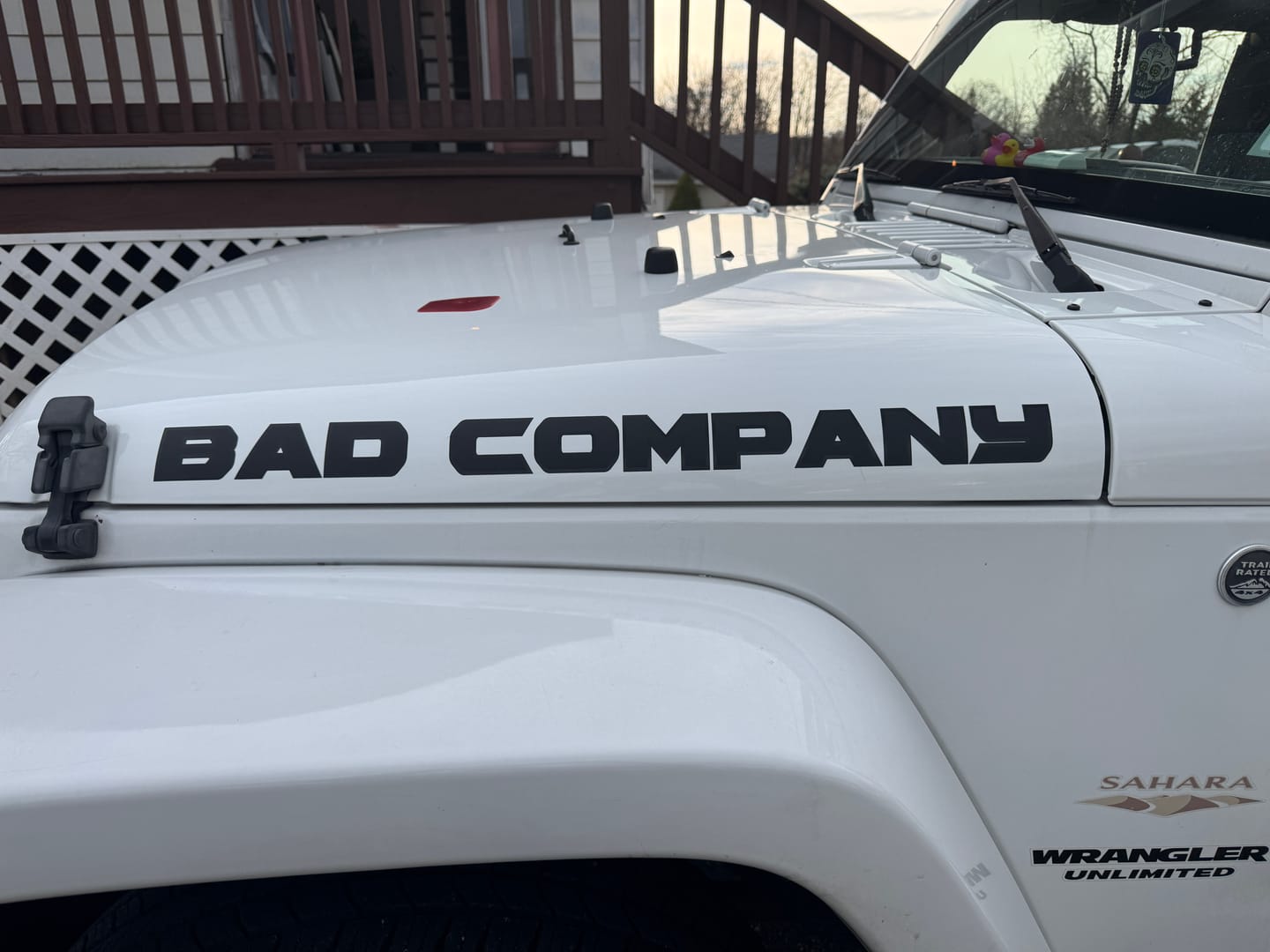 Customer photo review of Premium Hood Lettering | Set of 2