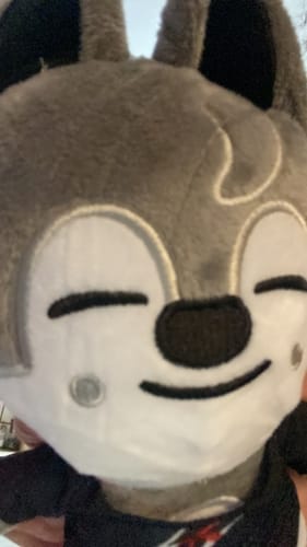 Customer photo review of Kpop Cartoon Acrylic Keychain