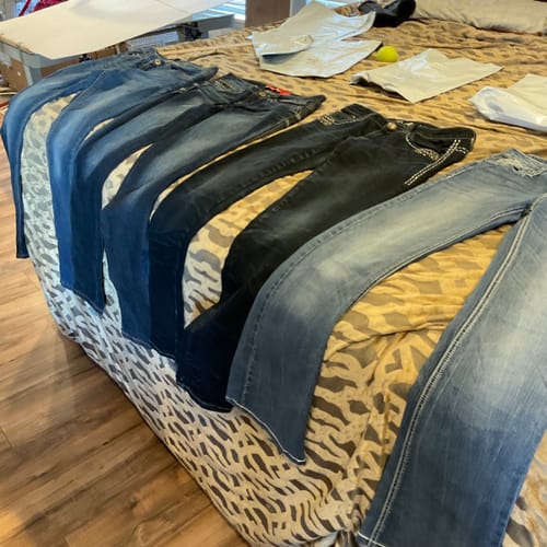 Customer photo review of Wholesale Y2K Denim Jeans