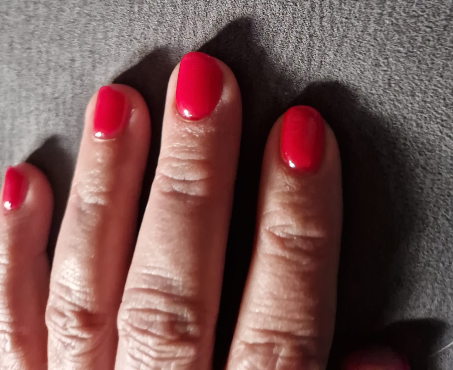 Customer photo review of Christmas Red Dipping Powder