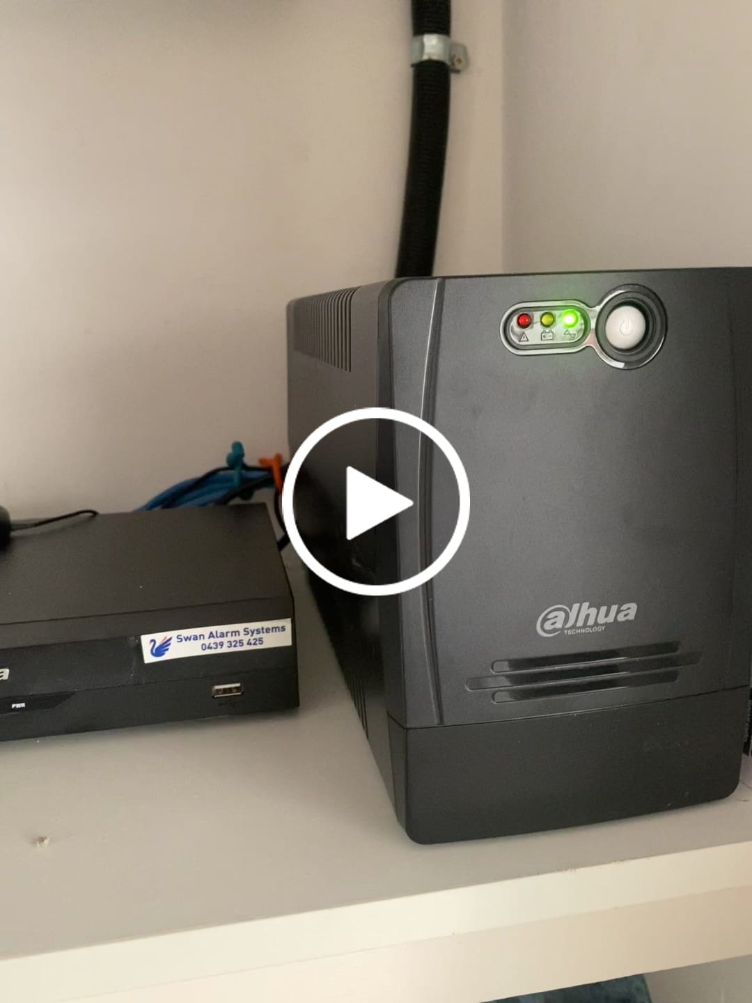 Customer video review of Dahua 1500VA/900W Line-Interactive UPS - DH-PFM350-900