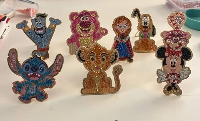 Customer photo review of Disney Crystal Art Pin Badge - Blind Bag