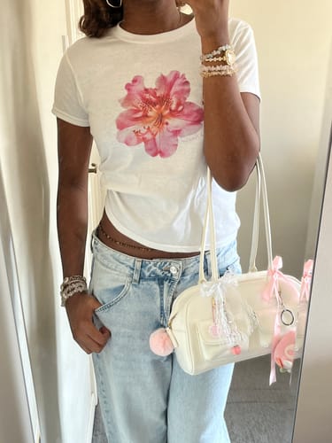 Customer photo review of flower girl baby tee
