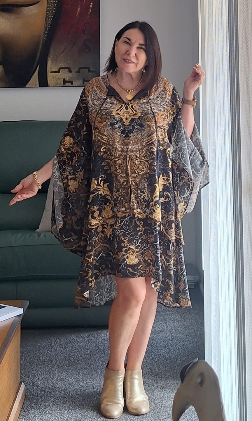 Customer photo review of VALLETTA - LAYERED DRESS