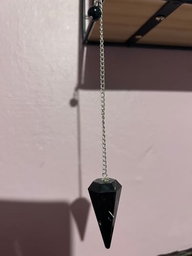 Customer photo review of Black Tourmaline Pendulum