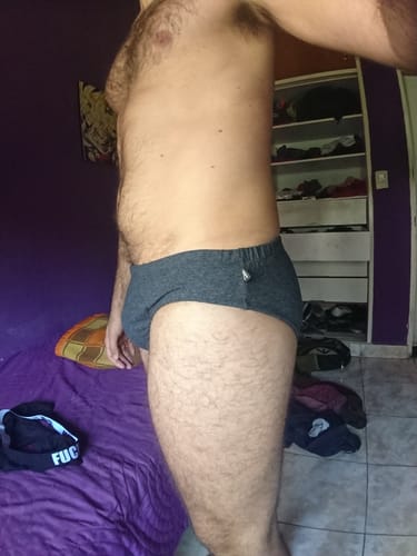 Customer photo review of GRAY CLASSIC BRIEF