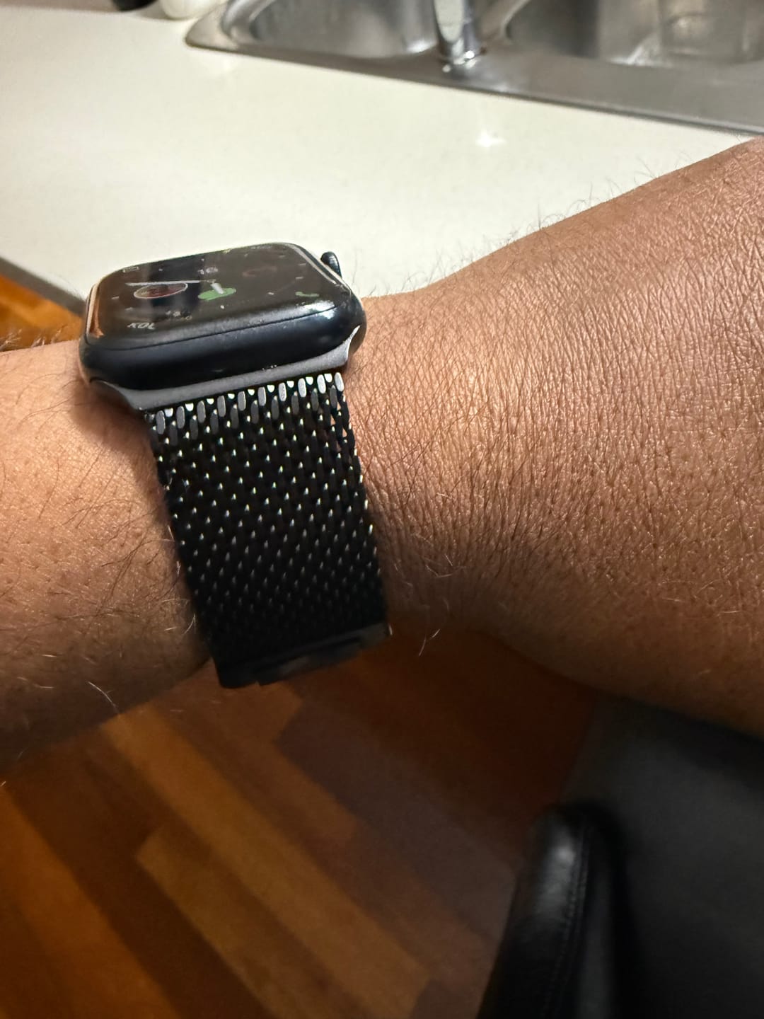 Customer photo review of Titanium Milanese Loop