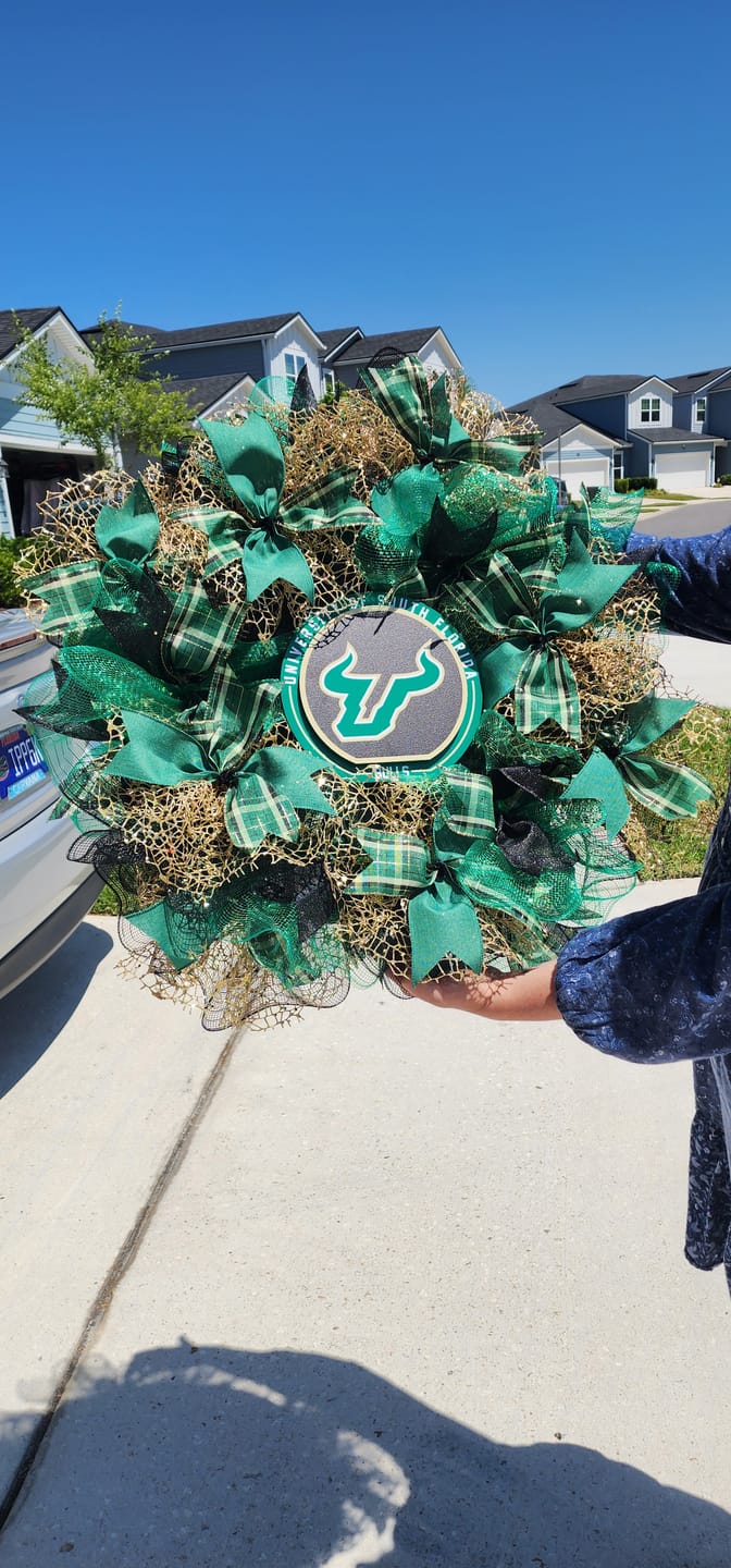 Customer photo review of South Florida Bulls "Double Play" On the Shelf or on the Wall Art