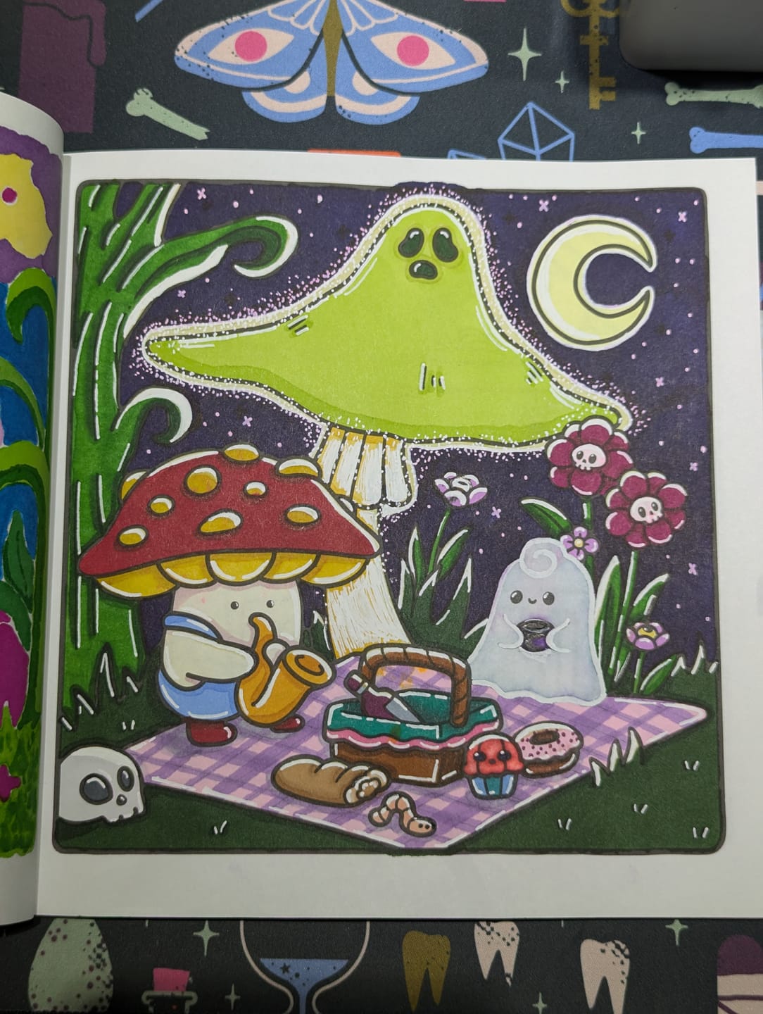 Customer photo review of Ohuhu Kaala Slim Broad and Fine Dual Tips Alcohol Art Markers - 24 Basic Colors