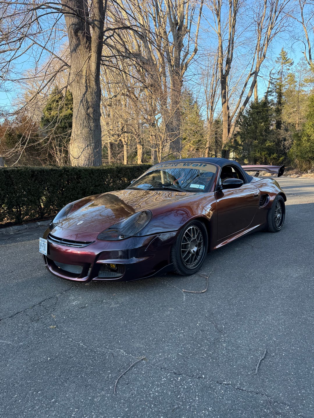Customer photo review of Rainbow Drift Black Red Vinyl Wrap