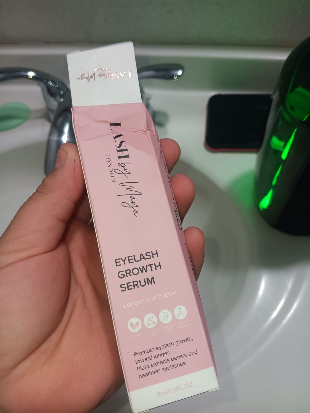 Customer photo review of SÉRUM DE PESTAÑAS