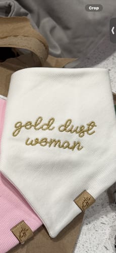 Customer photo review of Custom Embroidered Bandana