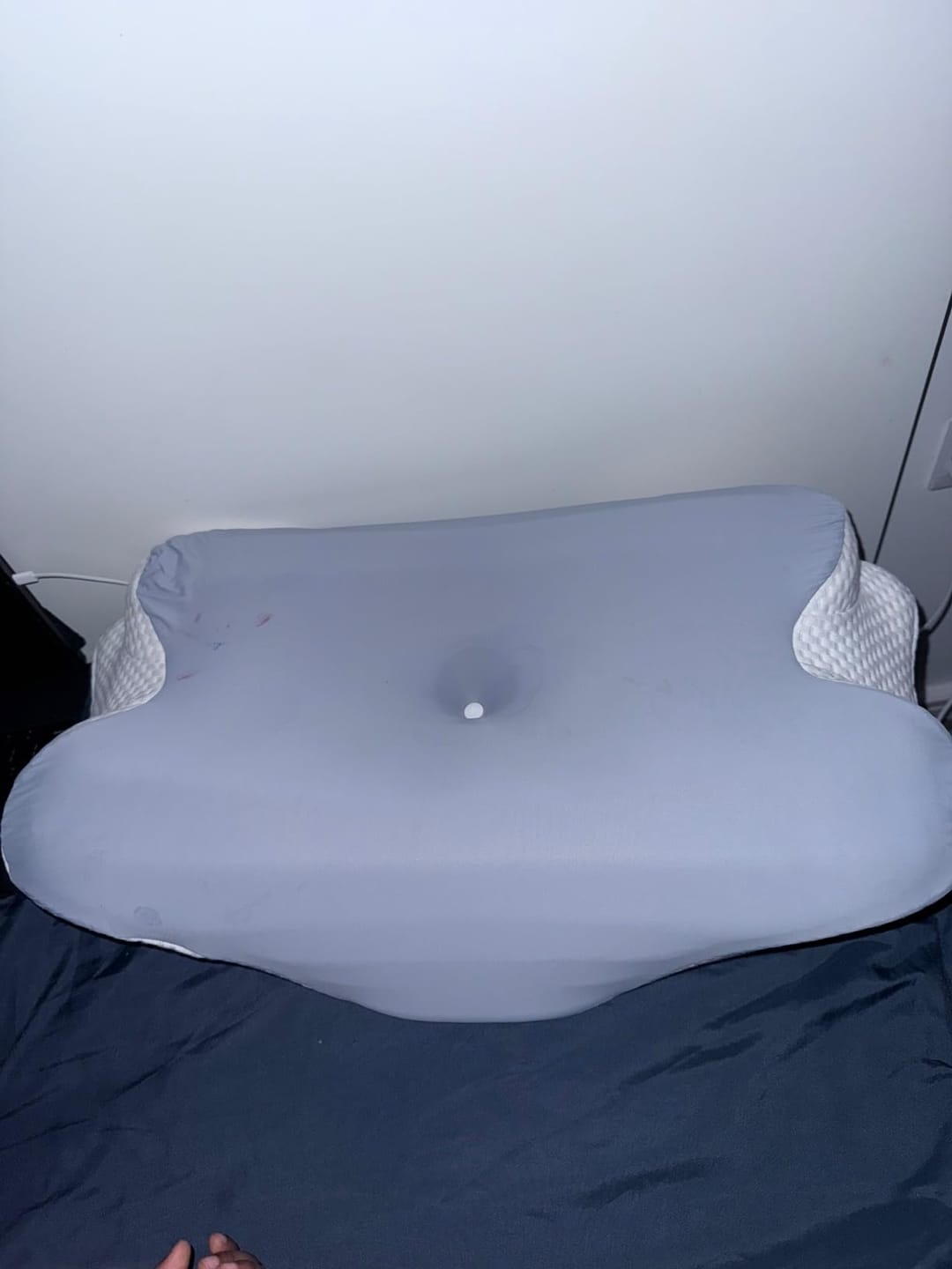 Customer photo review of Wave® Cervical Pillow - Orthopaedic Contour Shaped Memory Foam | Ice Silk