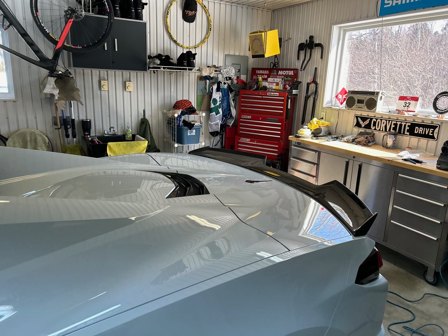 Customer photo review of Chevrolet Corvette C8 Rear Ducktail Spoiler