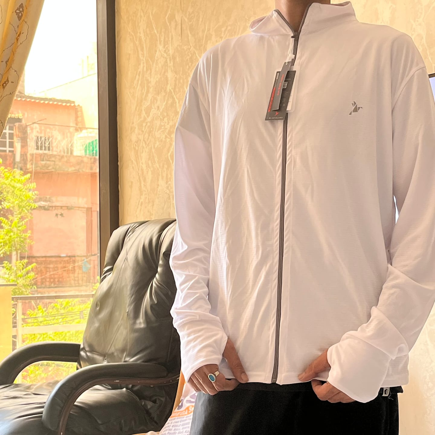 Customer photo review of Pure White - Sunblock Jacket
