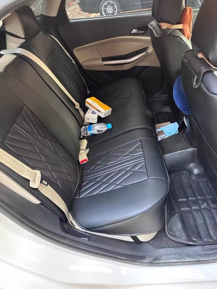 Customer photo review of Brown Black Seat Cover