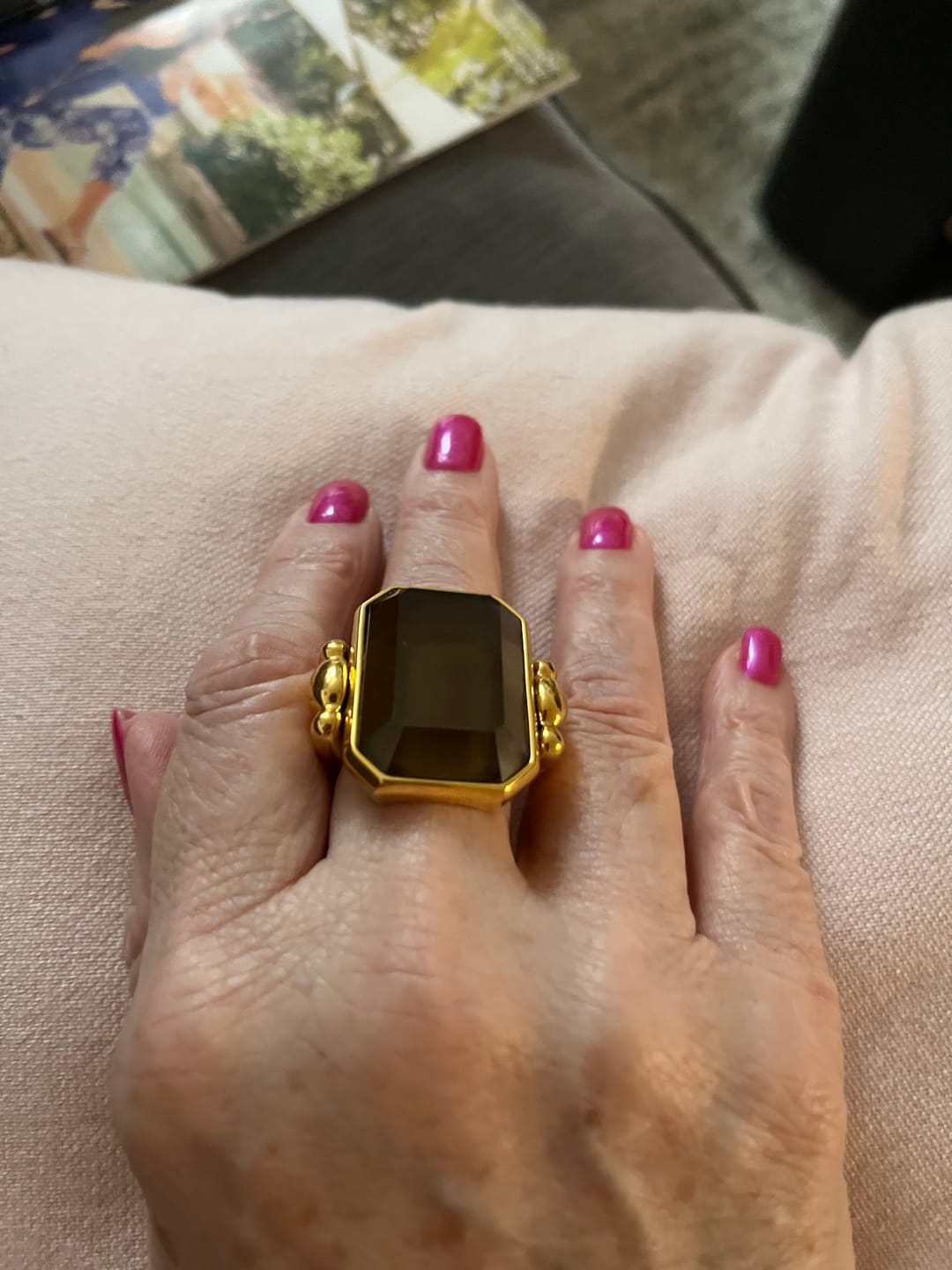Customer photo review of Marique French Vintage Noir Ring