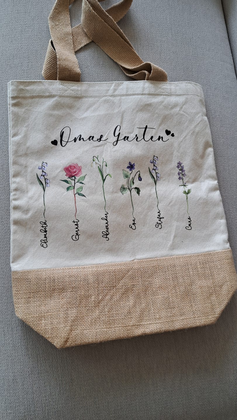 Customer photo review of Omas Garten - Großeltern-Tasche