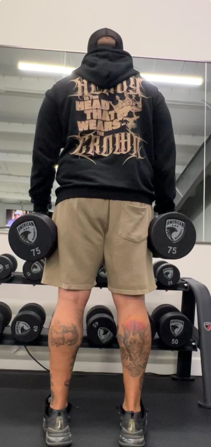 Customer photo review of Heavy Is The Crown Pullover - Black/Brown
