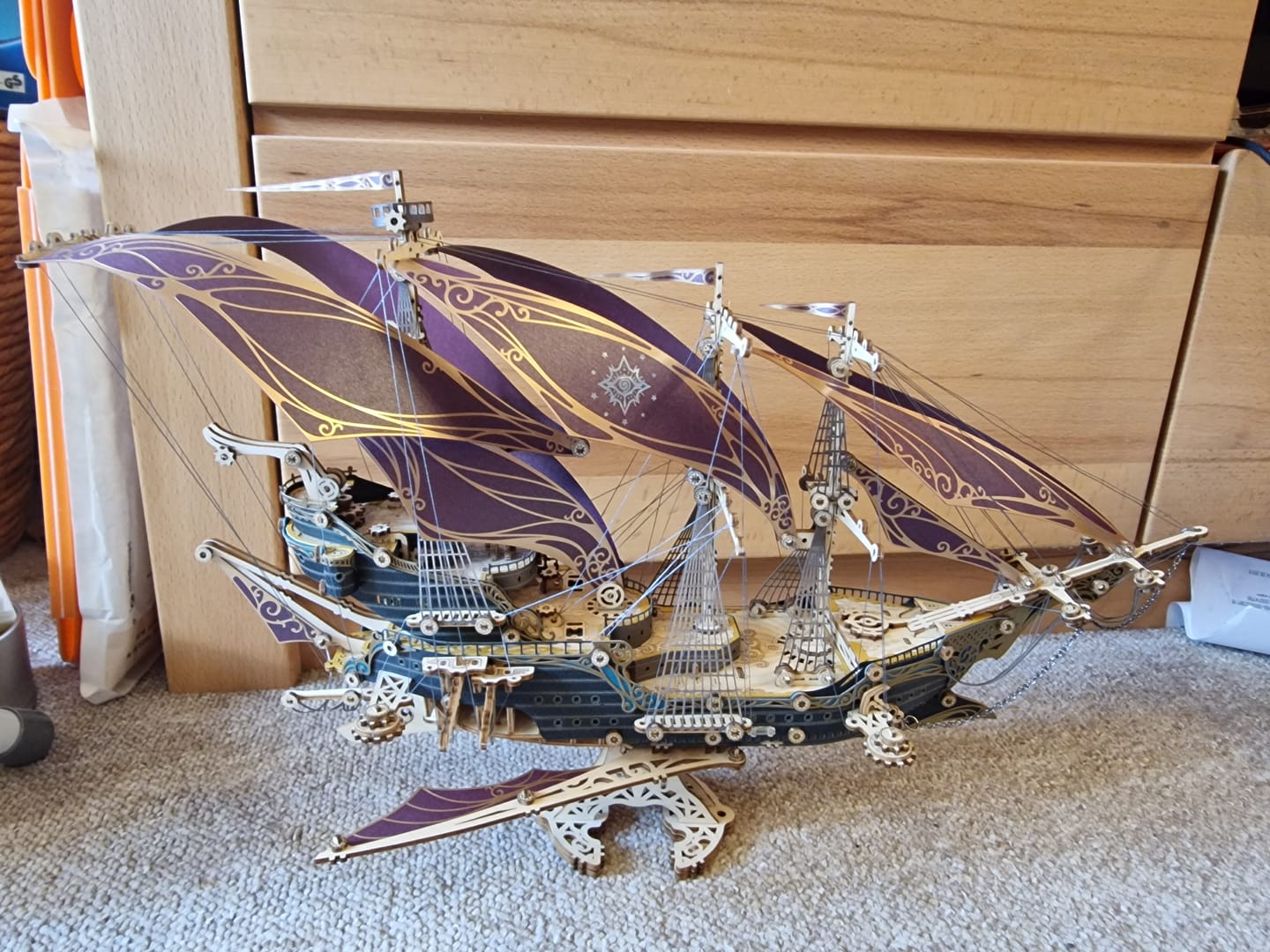 Customer photo review of Rokrgeek Future Pirate Ship Wooden 3D Model