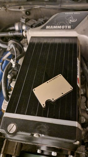 Customer photo review of 717 Aluminium Wallet in Rose Gold