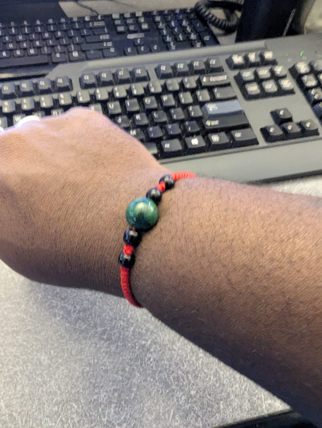 Customer photo review of Luck and Success Jade String Bracelet