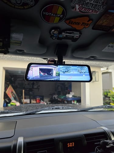 Customer photo review of WOLFBOX G900Pro 12MP WiFi Touch Screen Rear View Mirror Dash Cam Smart Mirror
