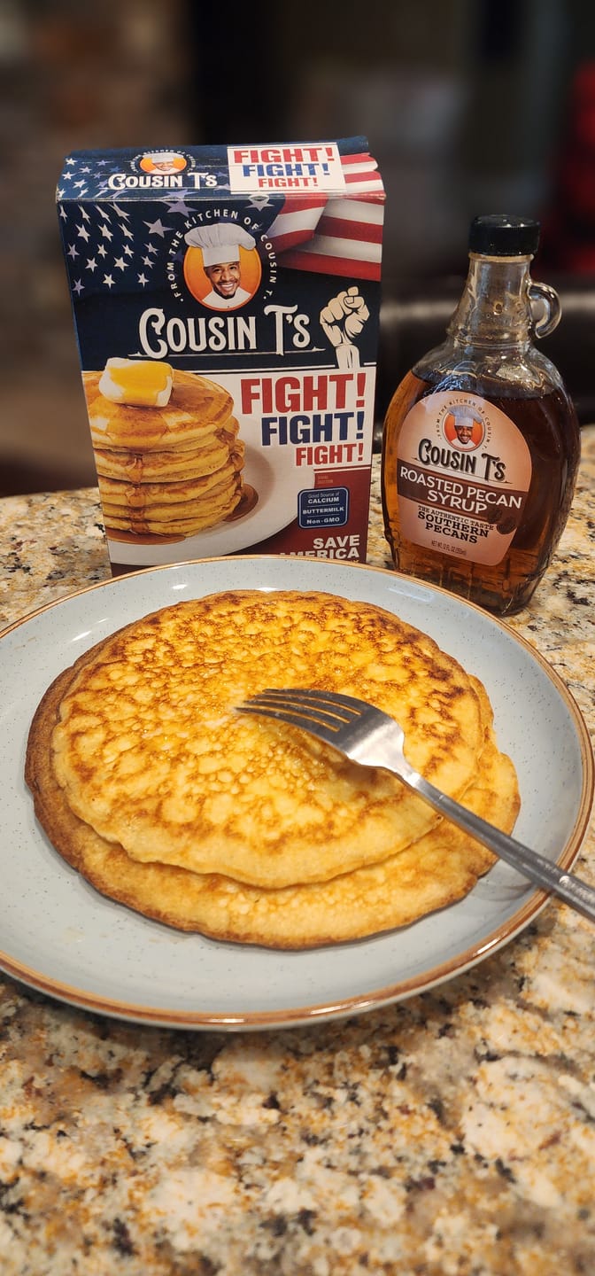Customer photo review of Cousin T's Roasted Pecan Syrup