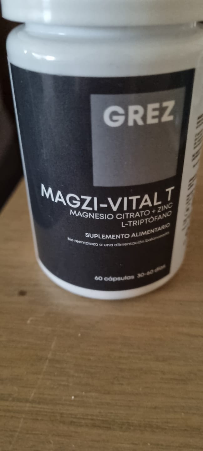 Customer photo review of MAGZI-VITAL T - Magnesio bisglicinato + Zinc + Aminoácido para el Sueño - 60 cápsulas